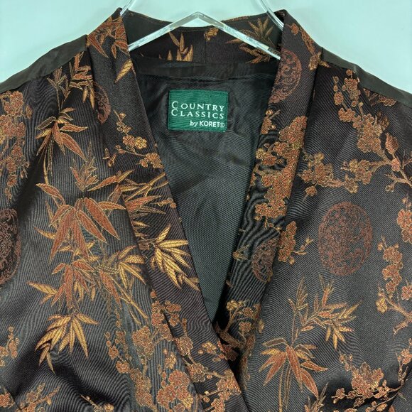 Vintage Brown Floral Vest - Picture 2 of 10